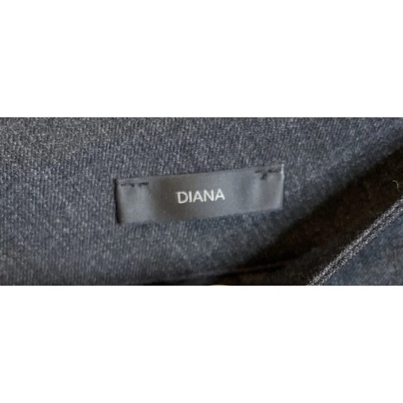 St John Women’s 12 Diana Wool Blend Dress Pants Wide Leg Pleated Gray High Rise - Picture 7 of 11